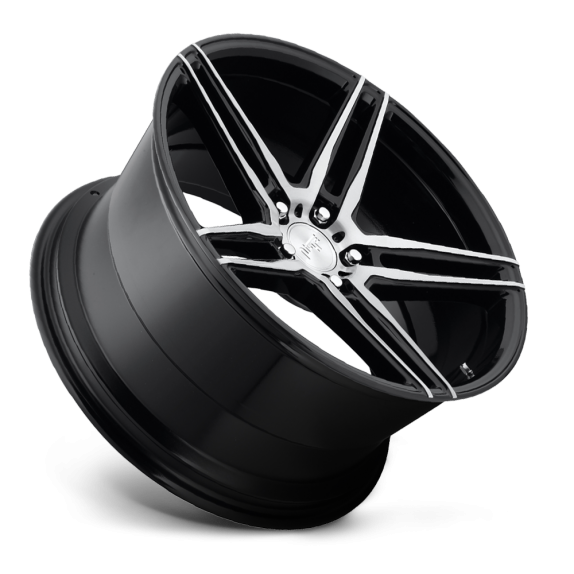 Turin 20x10.5 Gloss BLK Brushed face A2 10001
