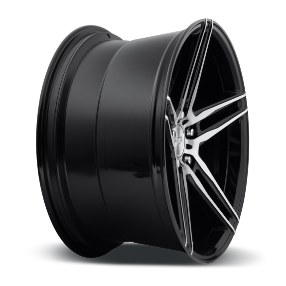 Turin 20x10.5 Gloss BLK Brushed face A3 10001